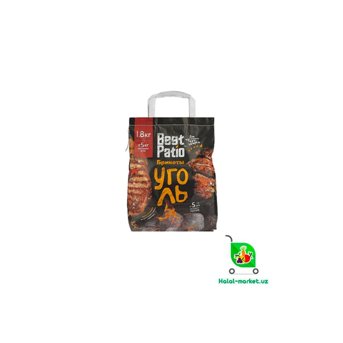 BEST PATIO ko'mir briketlari 1,8kg