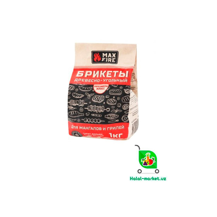 Уголь Деревесный MAX 1кг