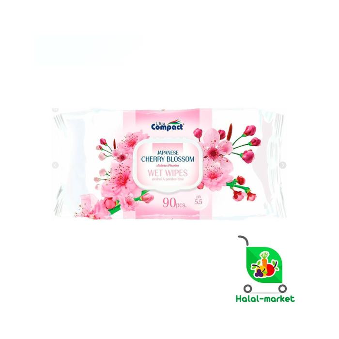 Namlikli Salfetkalar COMPACT Gilos Gulchasi 90ta
