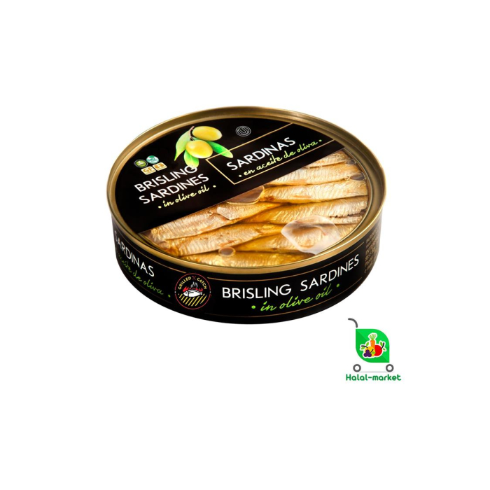 RIGA GOLD Brisling zaytun moyi va ziravorlar bilan 120g