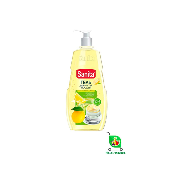 SANITA Idish yuvish geli Limon va Melisa 900ml