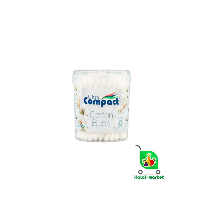 Ватные Палочки  COMPACT Cotton Buds 100шт