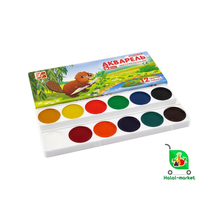 Акварель ZOO 12цветов