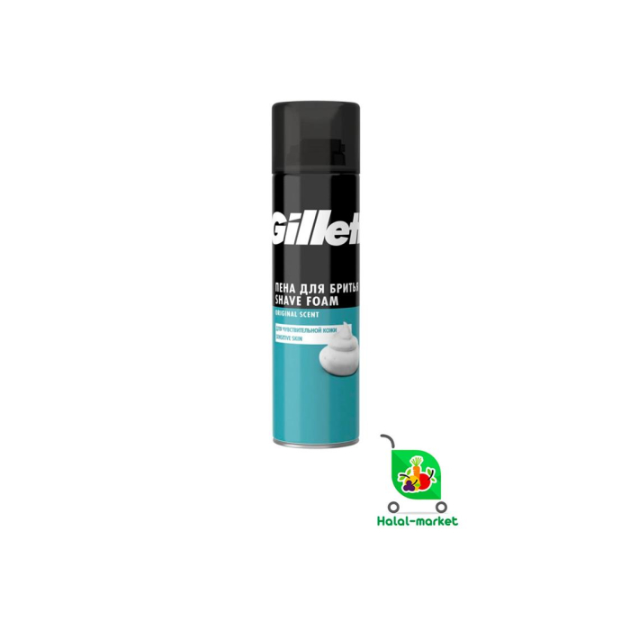 Пена для Бритья Gillette Original Scent Для Чувствительной Кожи 200мл