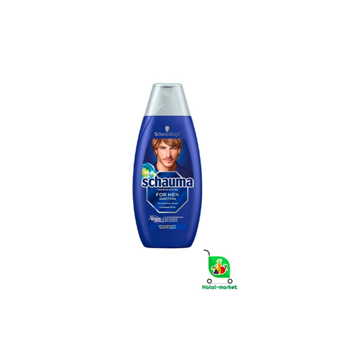 SCHAUMA MEN shampuni xmel ekstrakti bilan 400ml