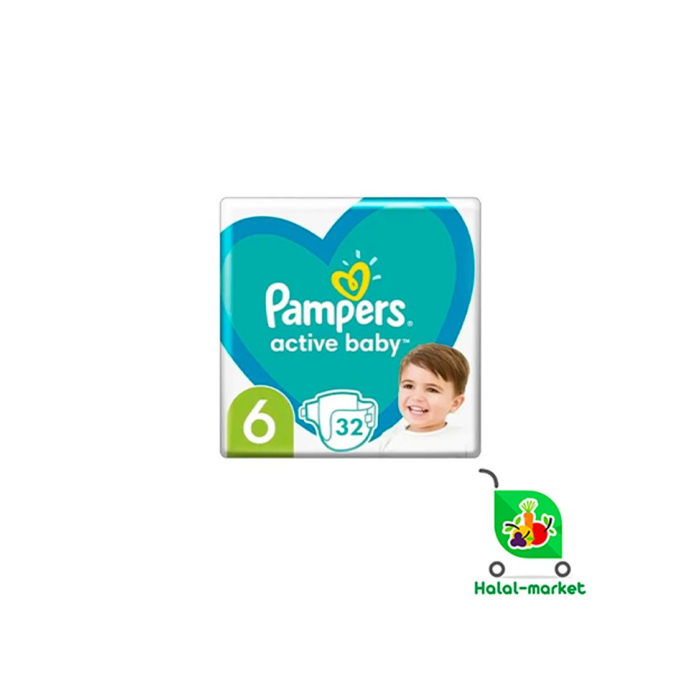 Подгузники PAMPERS 6 13-18кг (32)