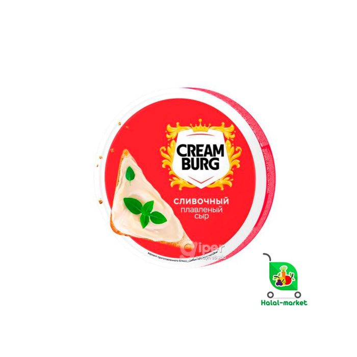 Плавленый сыр CREAM BURG Сливочный Нарезка 130гр