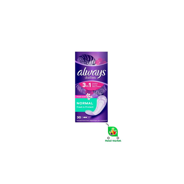 Ежедневки ALWAYS Normal Fresh scent 30шт