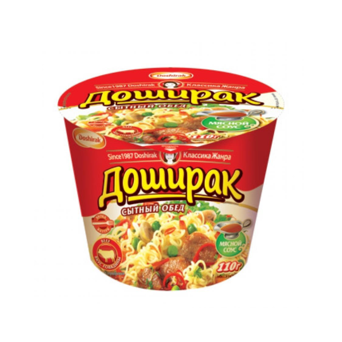 DOSHIRAK Noodle To'yimli Ovqat Mol go'shti 110gr