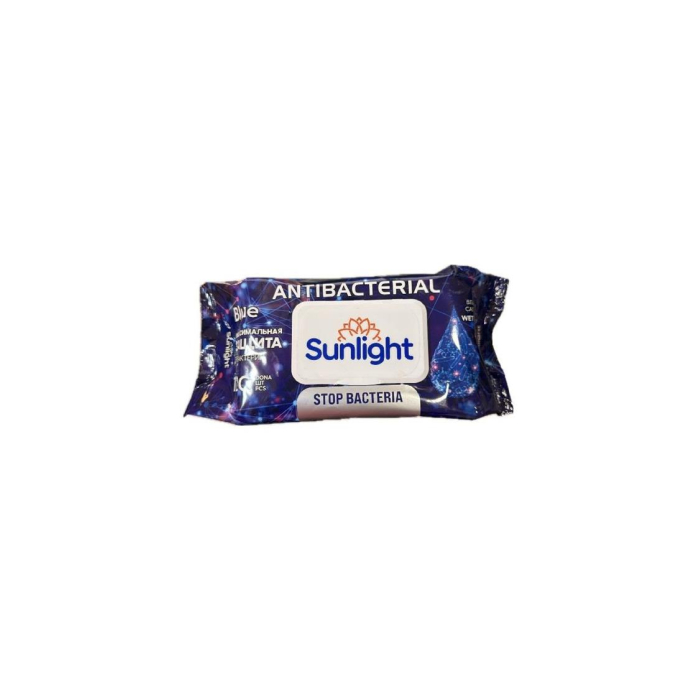SUNLIGHT ANTIBACTERIAL 120 dona nam salfetkalar