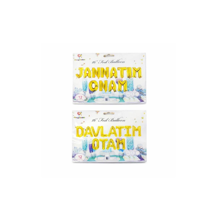 Shariklar Figural Jannatim Onam/Otam 1 dona