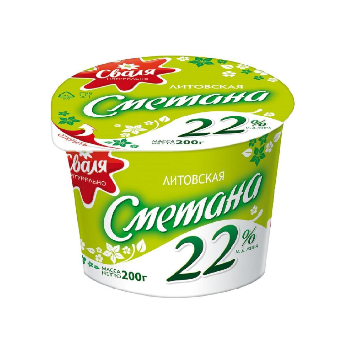 Smetana SVALYA 22% 200gr