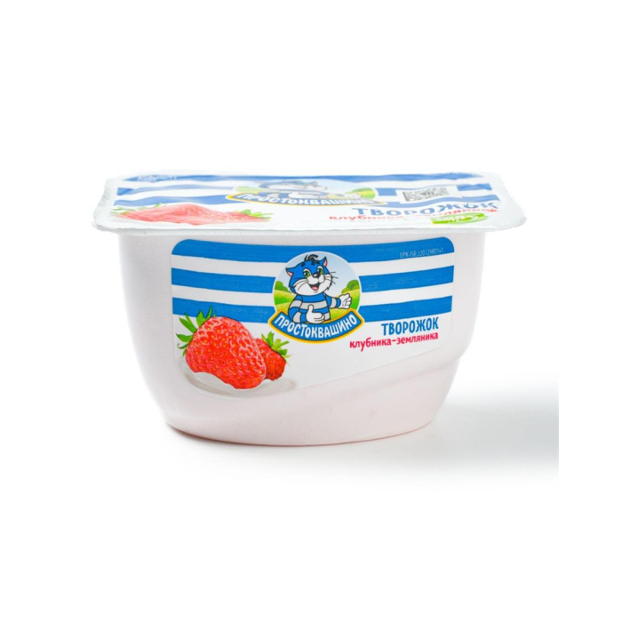 Tvorojok PROSTOKVASHINO Qulupnay, Yer qulupnay 130gr