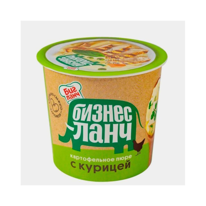 Biznes nonushta kartoshka pyuresi Tovuq 40gr Stakan