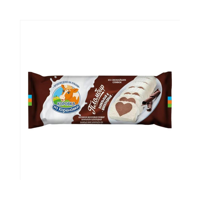 Sutli muzqaymoq KOROVKA SHOKOLADLI 400gr