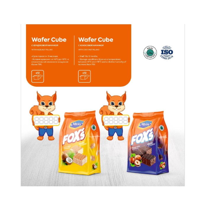 Вафли MIRAY FOX'S 200gr
