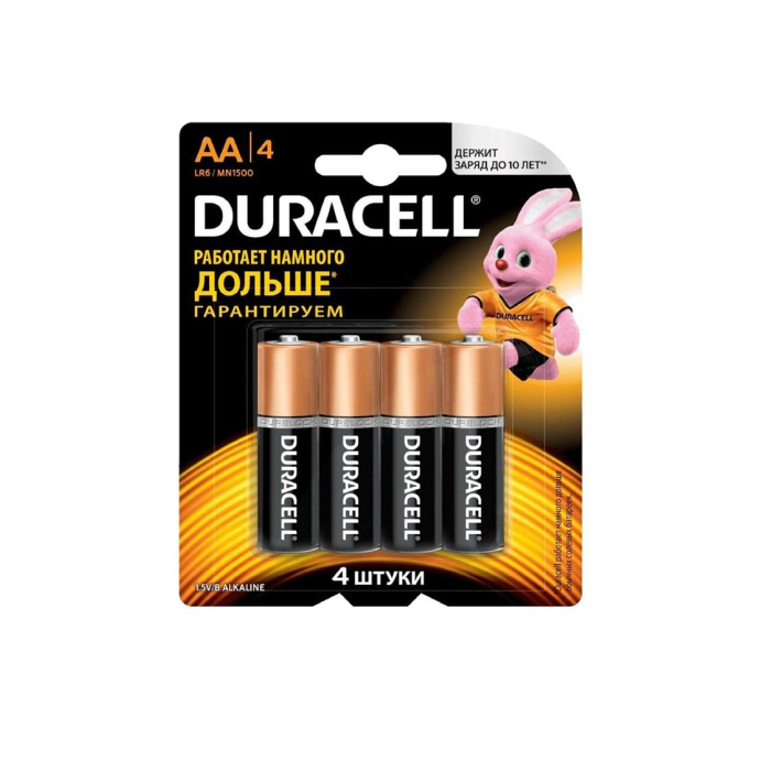 DURACELL batareyalari 4 dona (og'riq)