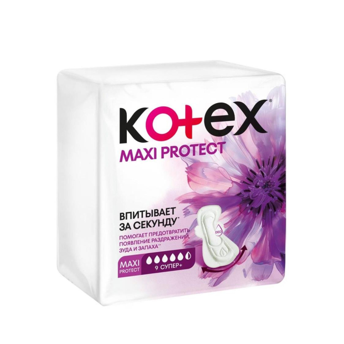 KOTEX MAXI PROTECT SUPER 9 dona prokladkalar