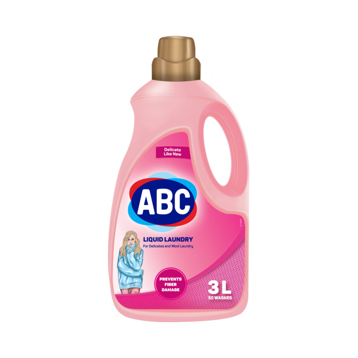 Средство для стирки жидкое ABC деликатная стирка 3 л