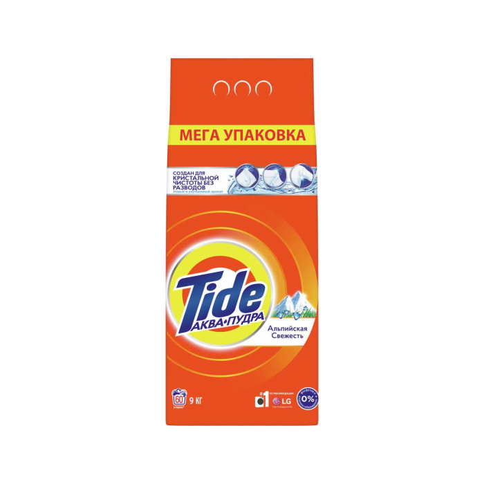 Порошок для стирки Tide Альпийская свежесть автомат 9 кг