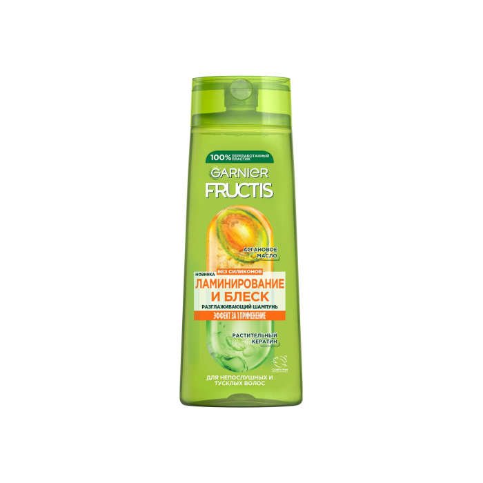 Garnier Fructis шашқа арналған сусабын, ламинирлеу және жылтыр 400 мл