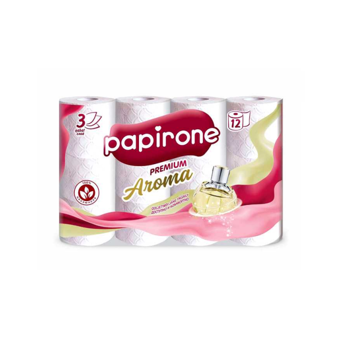 Papirone Aroma 3 қабат 12 дана дәретхана қағазы