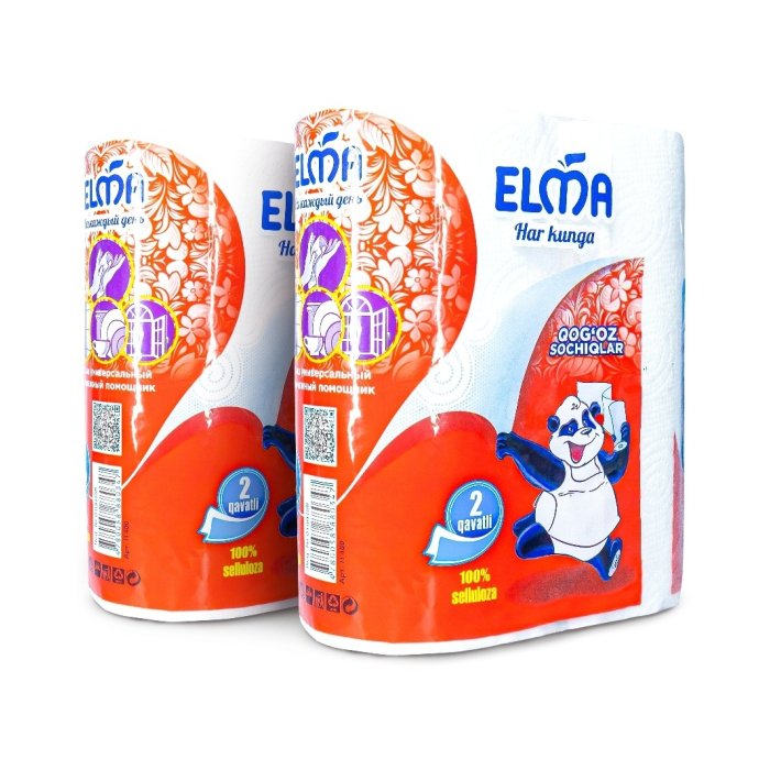 Полотенца бумажные Elma Euro pack 2 слоя 2 рулона
