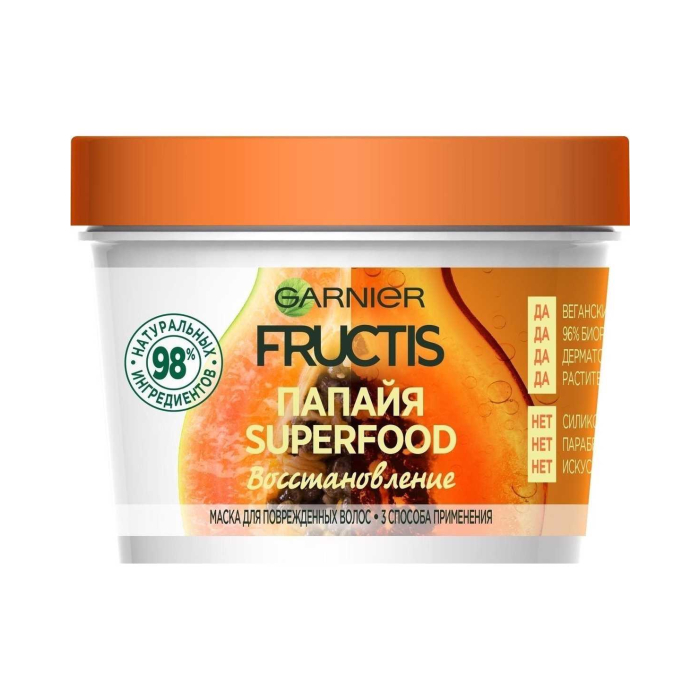 Garnier Fructis Папая 390 мл қоректендіретін шаш маскасы