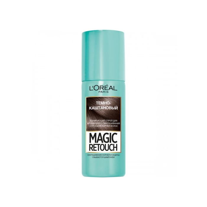 Спрей L`Oreal Magic Retouch тонирующий 2 темный каштан