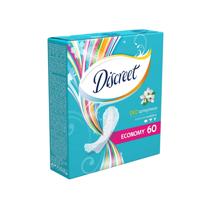 Прокладки ежедневные Discreet Deo spring Breeze 60 шт