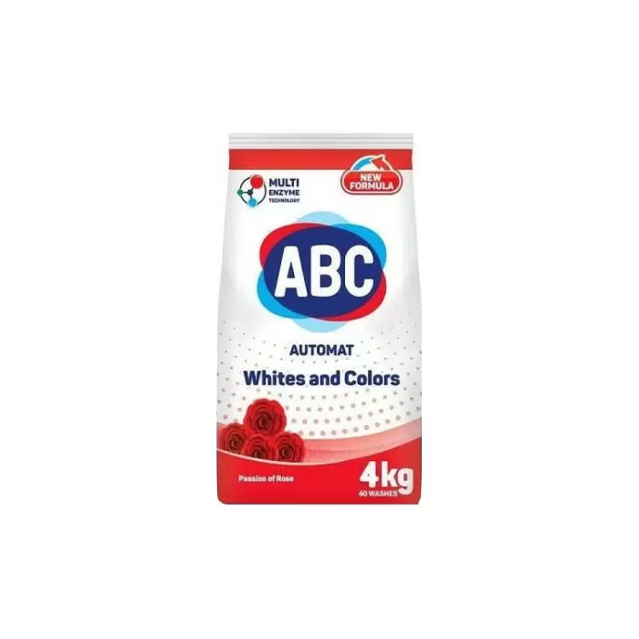 Порошок стиральный ABC автомат роза 4 кг