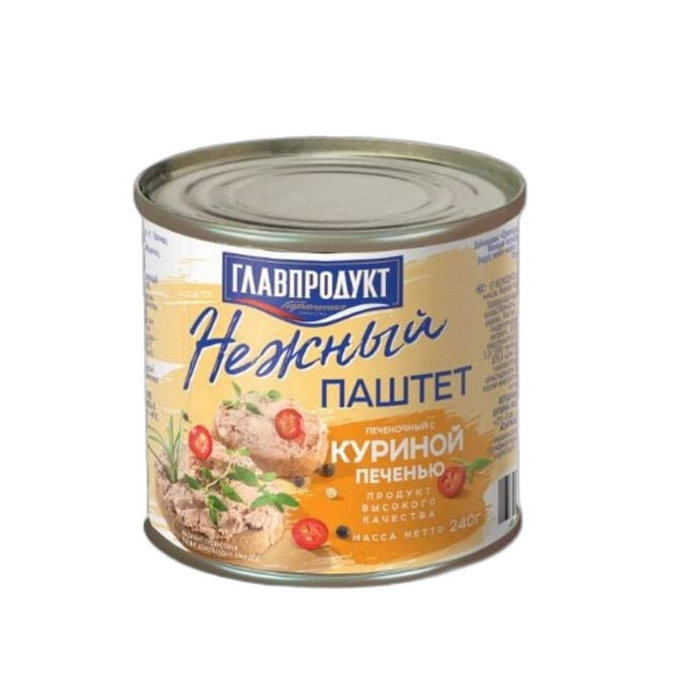 ПАШТЕТ С КУРИНОЙ ПЕЧЕНЬЮ 240 ГР