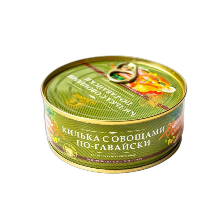 КИЛЬКА ЗА РОДИНУ С ОВОЩАМИ ГАВАЙСКИЙ 240ГР
