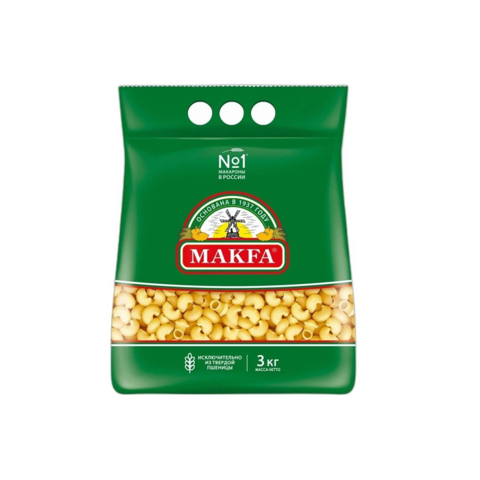 MAKFA МАКАРОН УЛИТКИ 3 КГ