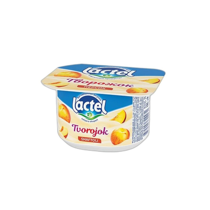 ЙОГУРТ ТВОРОЖНЫЙ LACTEL ПЕРСИК 110ГР
