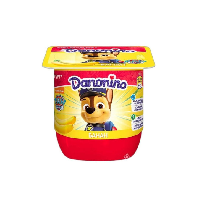 ИОГУРТ DANONINO БАНАН 100Г