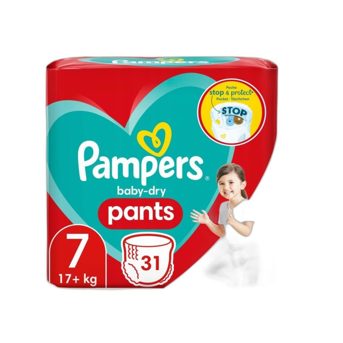 PAMPERS BABYBOO 7  24 ШТУК ТРУСИКИ