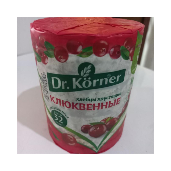ХЛЕБЦЫ DR.KORNER КЛЮКВЕННЫЕ 100ГР
