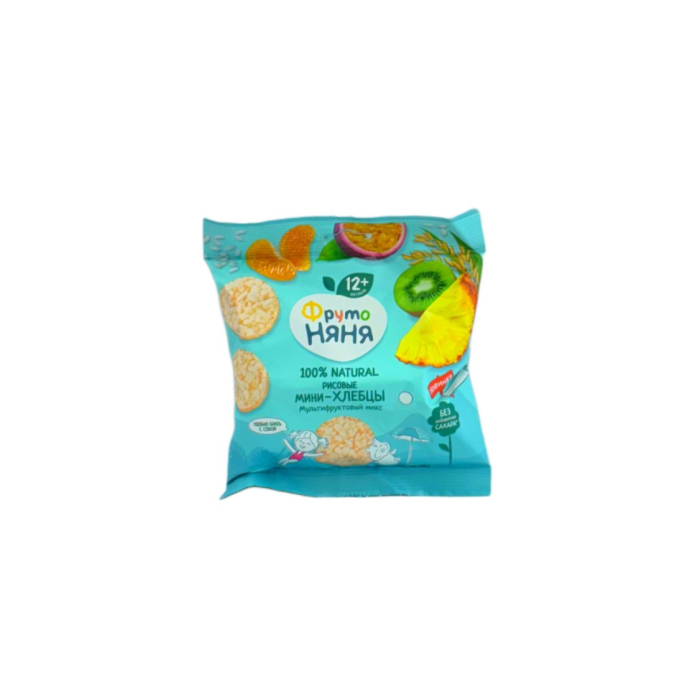 ФРУТО НЯНЯ МИНИ ХЛЕБЦЫ МУЛЬТИФРУКТОВЫЙ МИКС 30Г