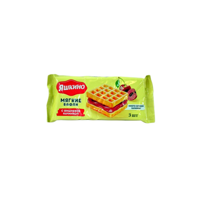 ЯШКИНО МЯГКИЕ ВАФЛИ С ДЖЕМОМ 120ГР