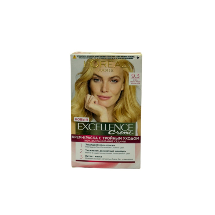 КРАСКА LOREAL 9.3 ОЧЕНЬ СВЕТЛО-РУСЫЙ ЗОЛОТИСТЫЙ