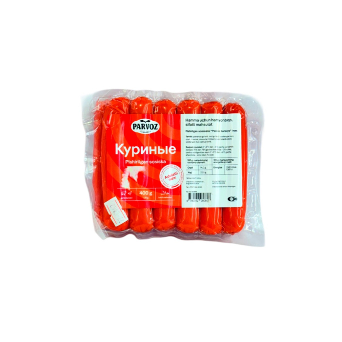PARVOZ КУРИНЫЕ СОСИСКИ 400ГР