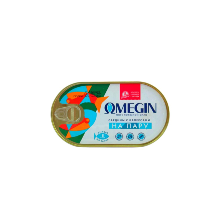 OMEGIN САРДИНЫ С КАПЕРСАМИ 175ГР
