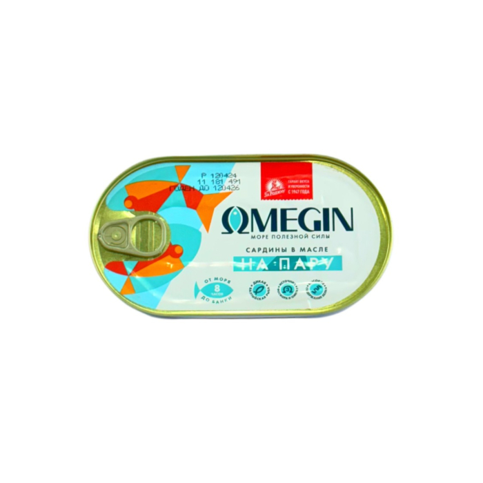 OMEGIN САРДИНЫ С МАСЛЕ 175ГР