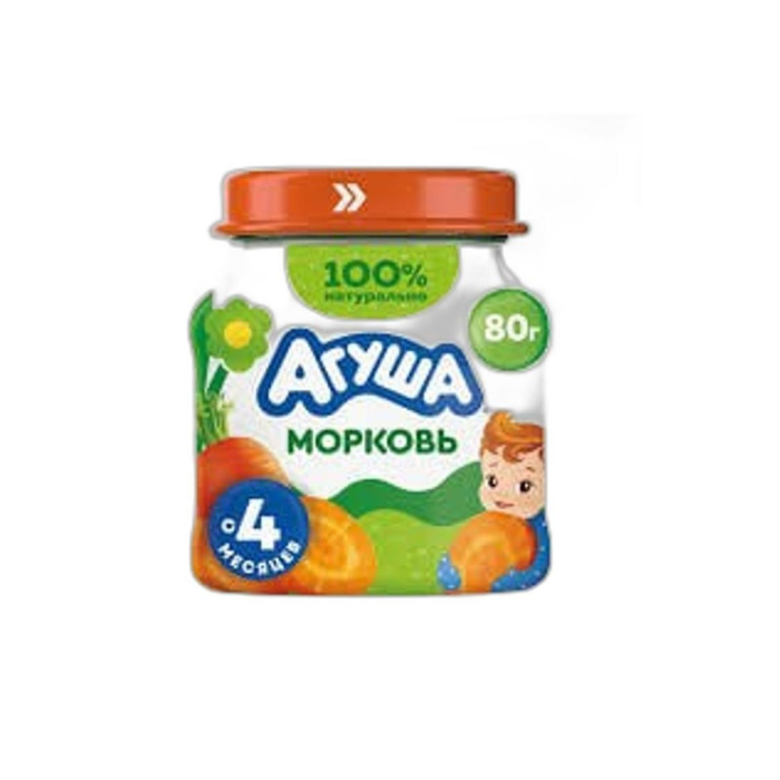 ПЮРЕ АГУША МОРКОВЬ 80г