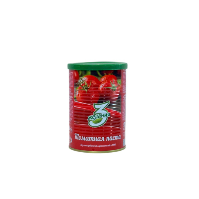 ТОМАТНАЯ ПАСТА ТРИ ЖЕЛАНИЯ 400г
