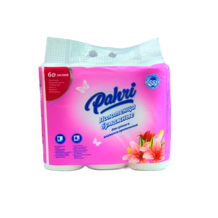 PAHRI ПОЛОТЕНЦА БУМАЖНЫЕ 6D