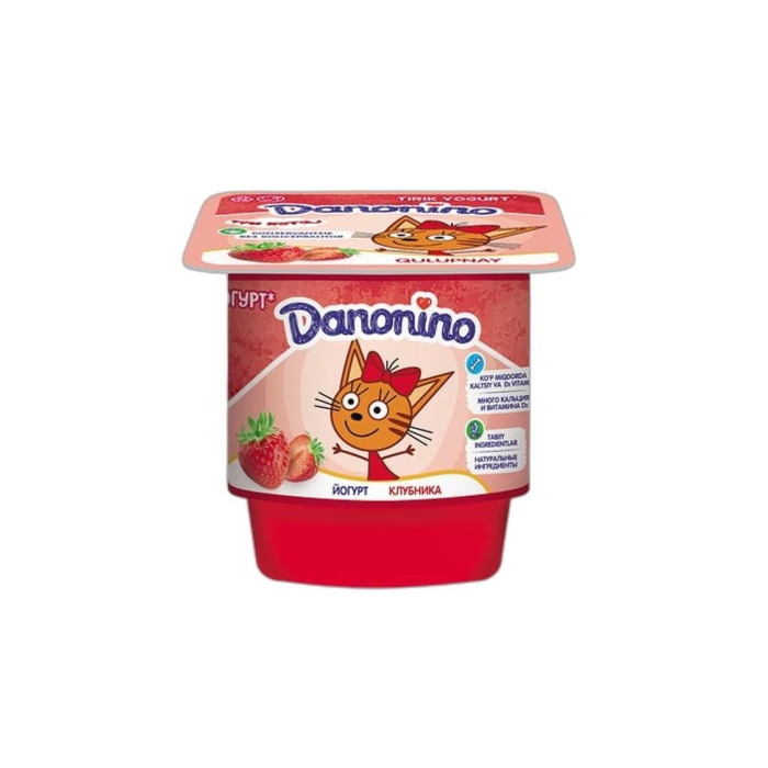 DANONINO КЛУБНИКА ЙОГУРТ 100ГР