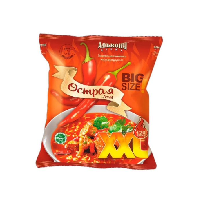 ЛАПША АЛЬКОНИ ОСТРАЯ ГОВЯДИНА 120ГР