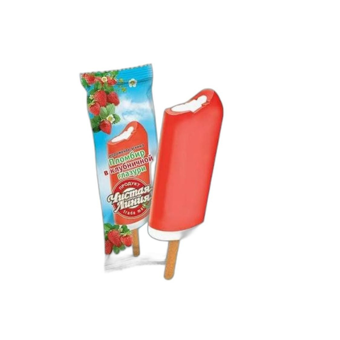 МОРОЖ ЧИСТЫЙ ПРОДУКТ КЛУБНИЧНОЙ 80 ГР